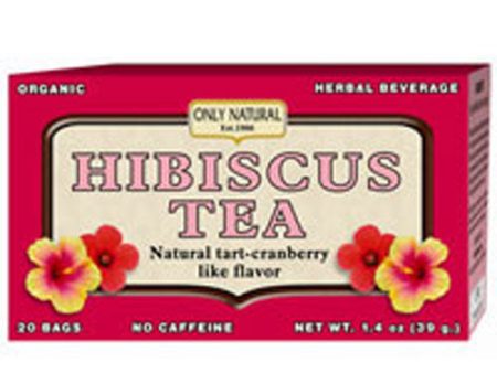 Hibiscus Tea 20 bags By Only Natural Discount