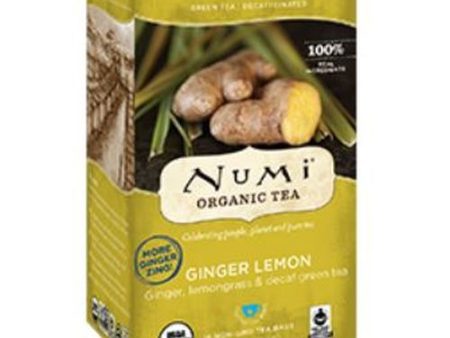 Decaf Green Tea Ginger Lemon 16 bags By Numi Tea Online