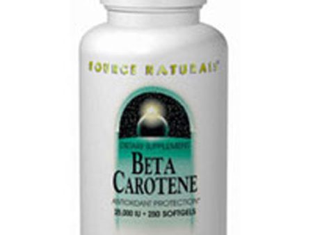 Beta Carotene 250 Softgel By Source Naturals on Sale