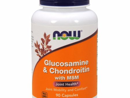 Glucosamine & Chondroitin with MSM 90 Caps By Now Foods Supply