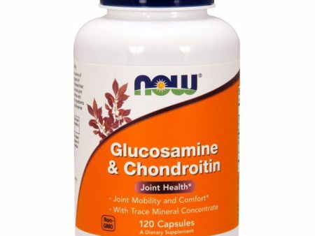 Glucosamine & Chondroitin with Trace Mineral Concentrate 120 Veg Caps By Now Foods Online Sale