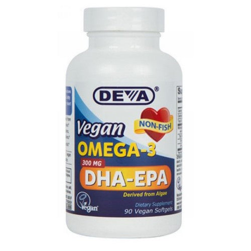 Omega-3 Vegan DHA-EPA High Potency 90 Softgels By Deva Vegan Vitamins For Cheap