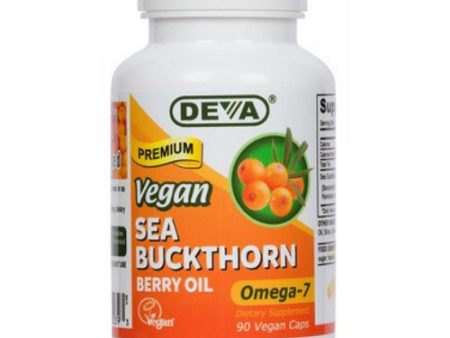 Vegan Sea Buckthorn Berry Oil-Omega-7 90 VEG CAPS By Deva Vegan Vitamins For Cheap