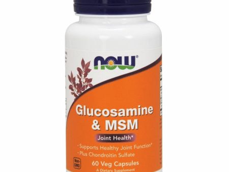 Glucosamine & M.S.M 60 Caps By Now Foods Supply