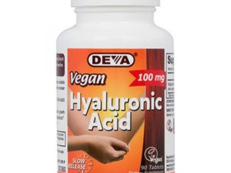 Vegan Hyaluronic Acid 90 Tab By Deva Vegan Vitamins on Sale