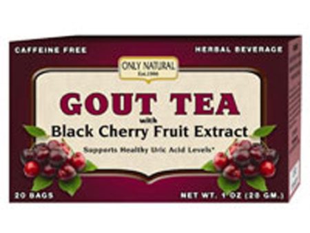 Gout Tea 20 Bags, With Black Cherry Fruit Extract By Only Natural Online